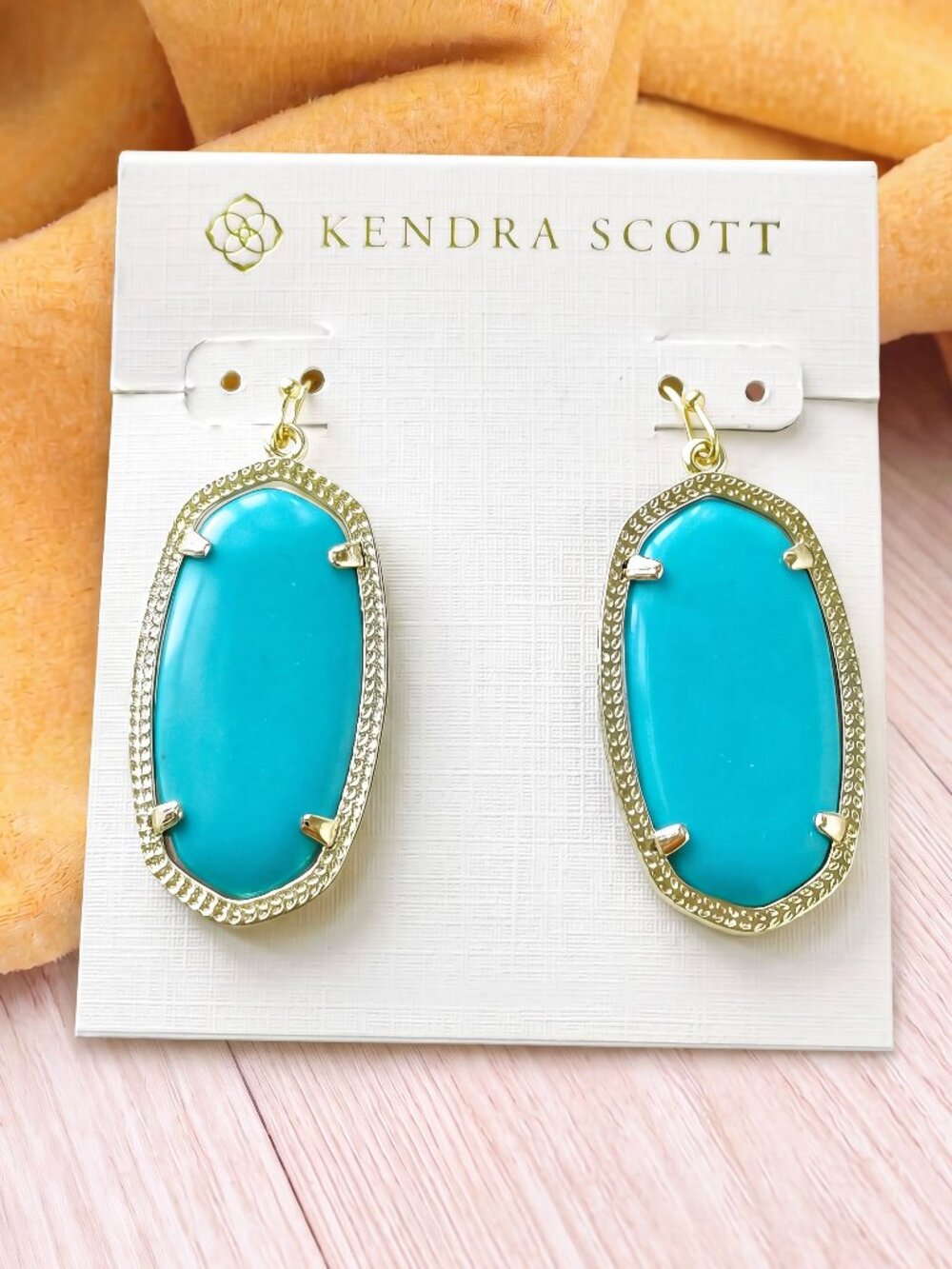Kendra Scott Elle Gold Drop Earrings Gold NEW